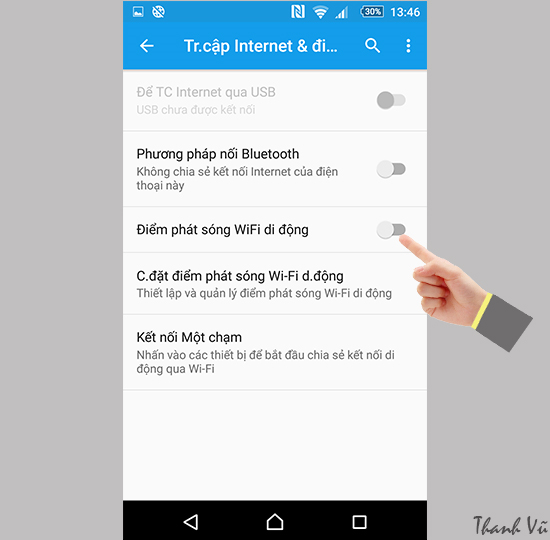 Bat chia se ket noi mang tren Sony Xperia M5 Single Sim 7